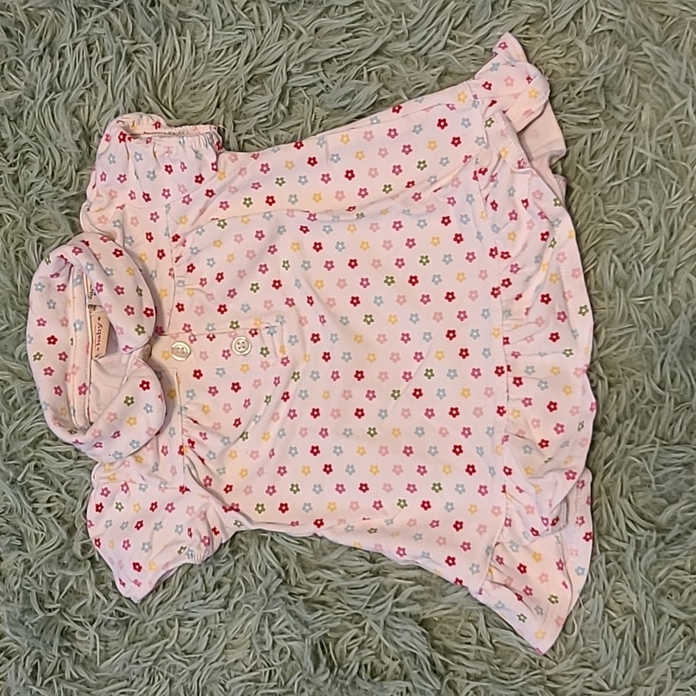 Faded Glory Baby Flower Top